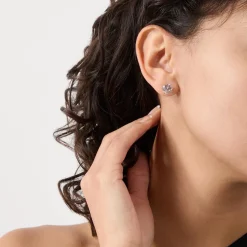 Brilliant Trio Prong Stud Earrings