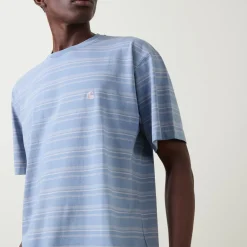 Brodine Striped Logo T-Shirt