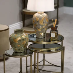 Brookville Round Mirror Table Three-Piece Set