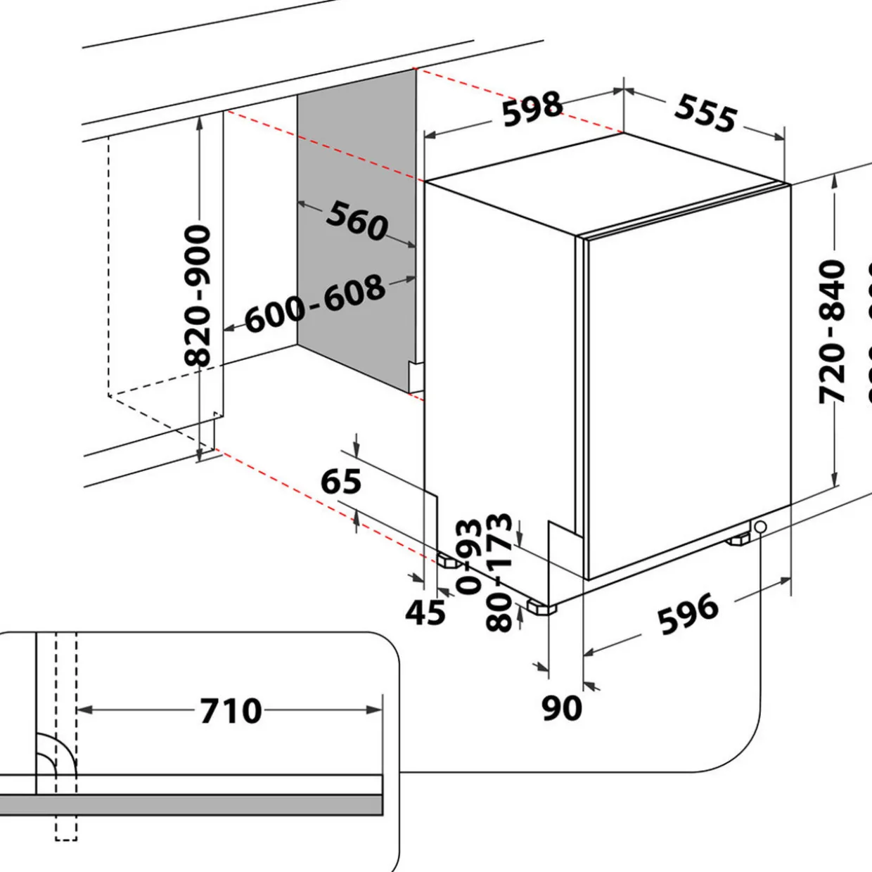 Built In 15 Place Setting Dishwasher