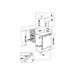 Built In 60cm Under Counter Freezer 91L
