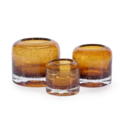 Burnt Orange Medium Candle Holder