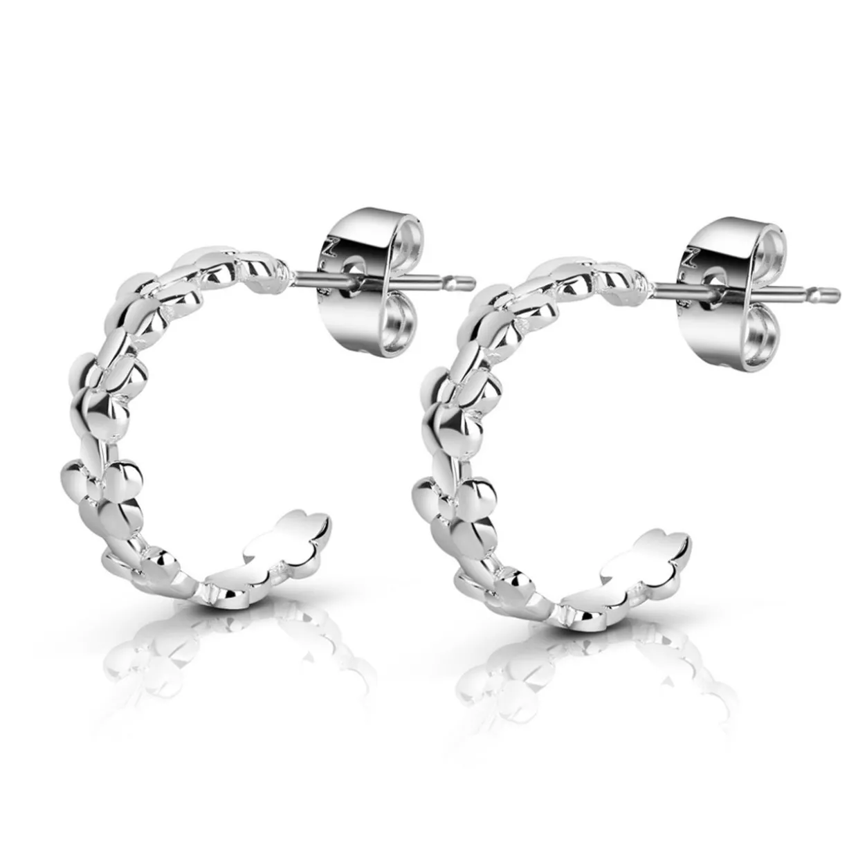 Buttercup Floral Hoop Earrings