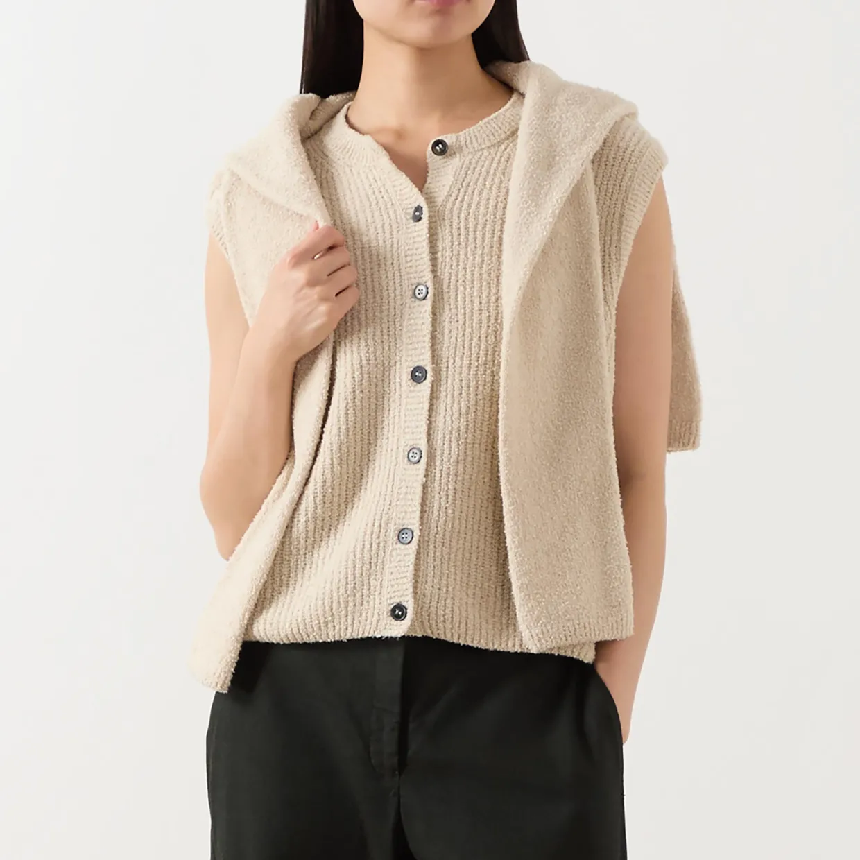 Button-Down Knitted Vest