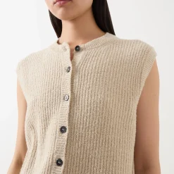 Button-Down Knitted Vest