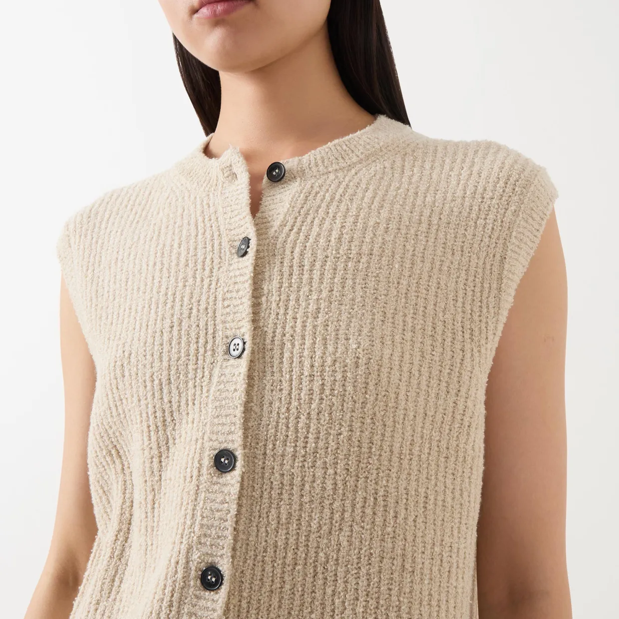 Button-Down Knitted Vest