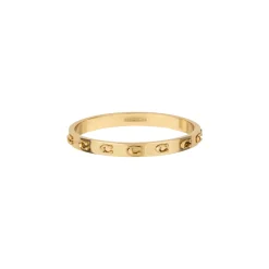 C Logo Hinged Bangle Bracelet