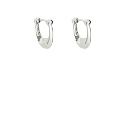 C Logo Huggie Hoop Earrings