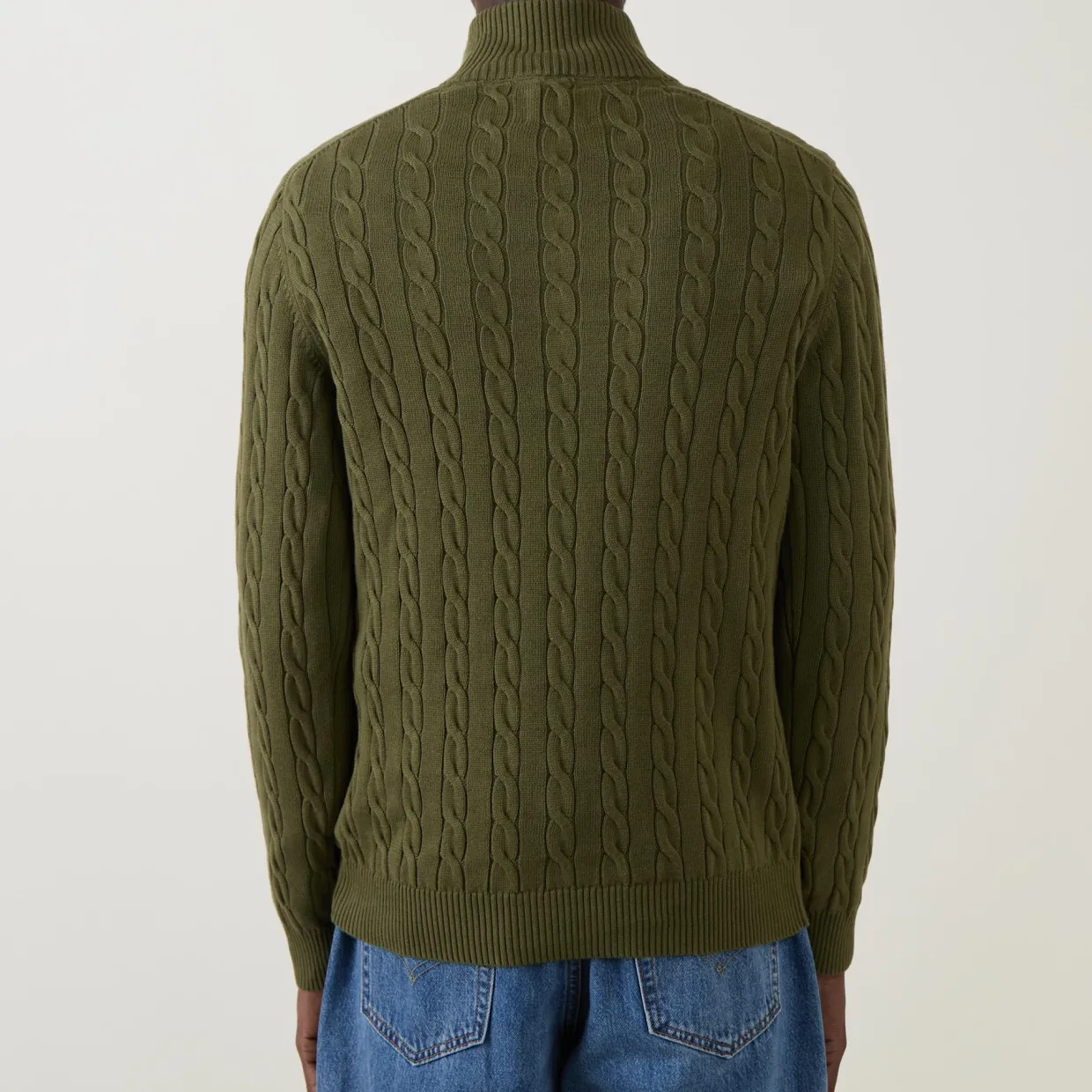 Cable Half-Zip Sweater