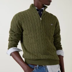 Cable Half-Zip Sweater