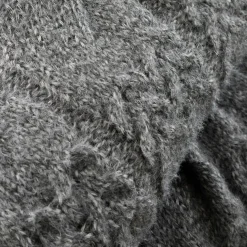 Cable Knit Throw Grey