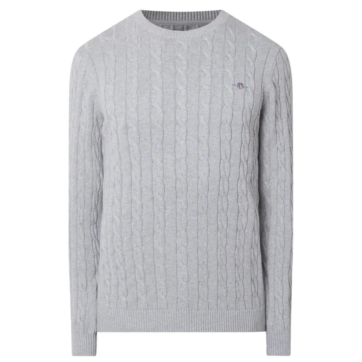 Cable-Knit Logo Sweater