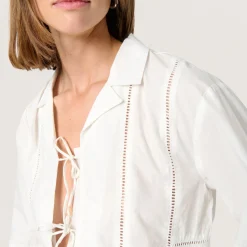 Calico Tie Ladder Lace Shirt