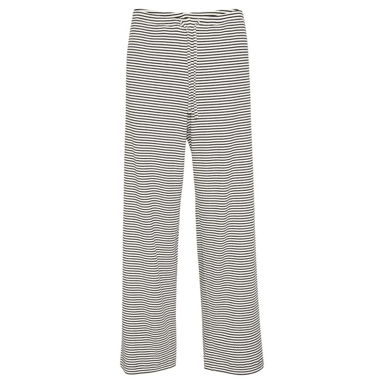 Calva High-Rise Striped Trousers