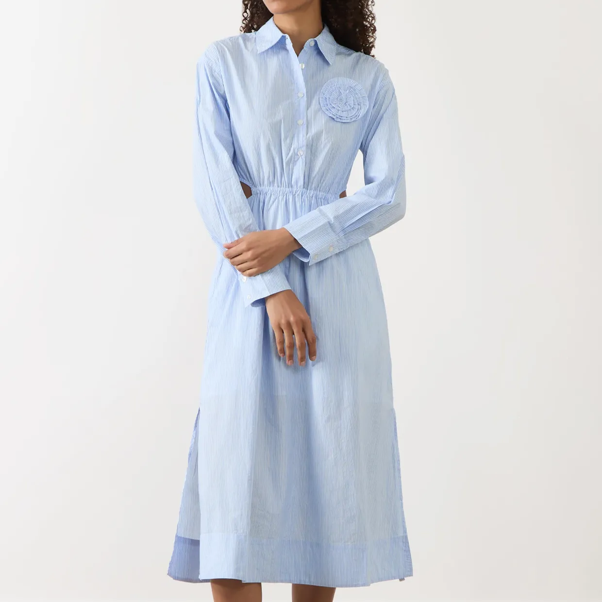 Camilla Pinstripe Shirt Dress