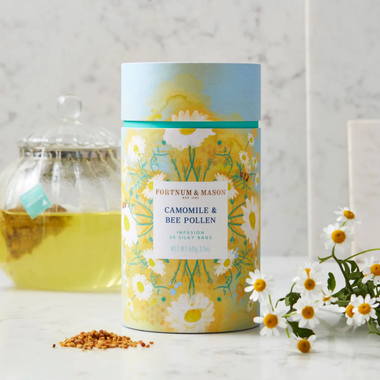 Camomile & Bee Pollen Infusion - 30 Silky Bags 60g