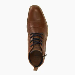 Captains Double Toe-Cap Leather Boots
