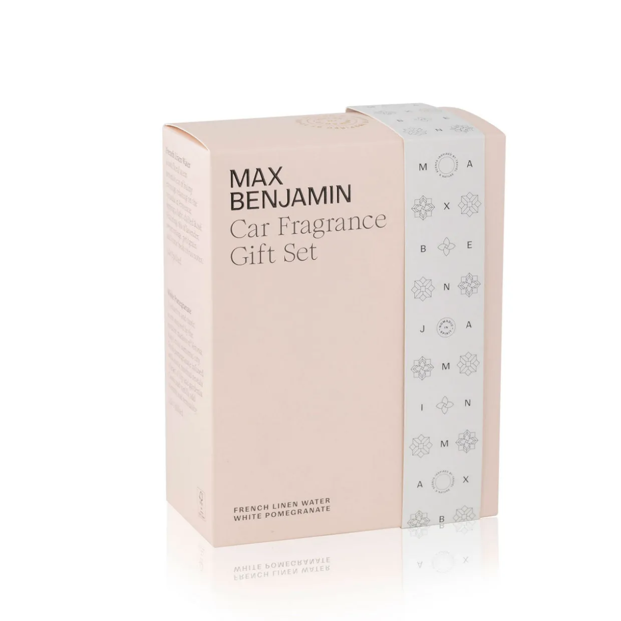 Car Fragrance Four-Piece Gift Set - White Pomegranate, French Linen Water