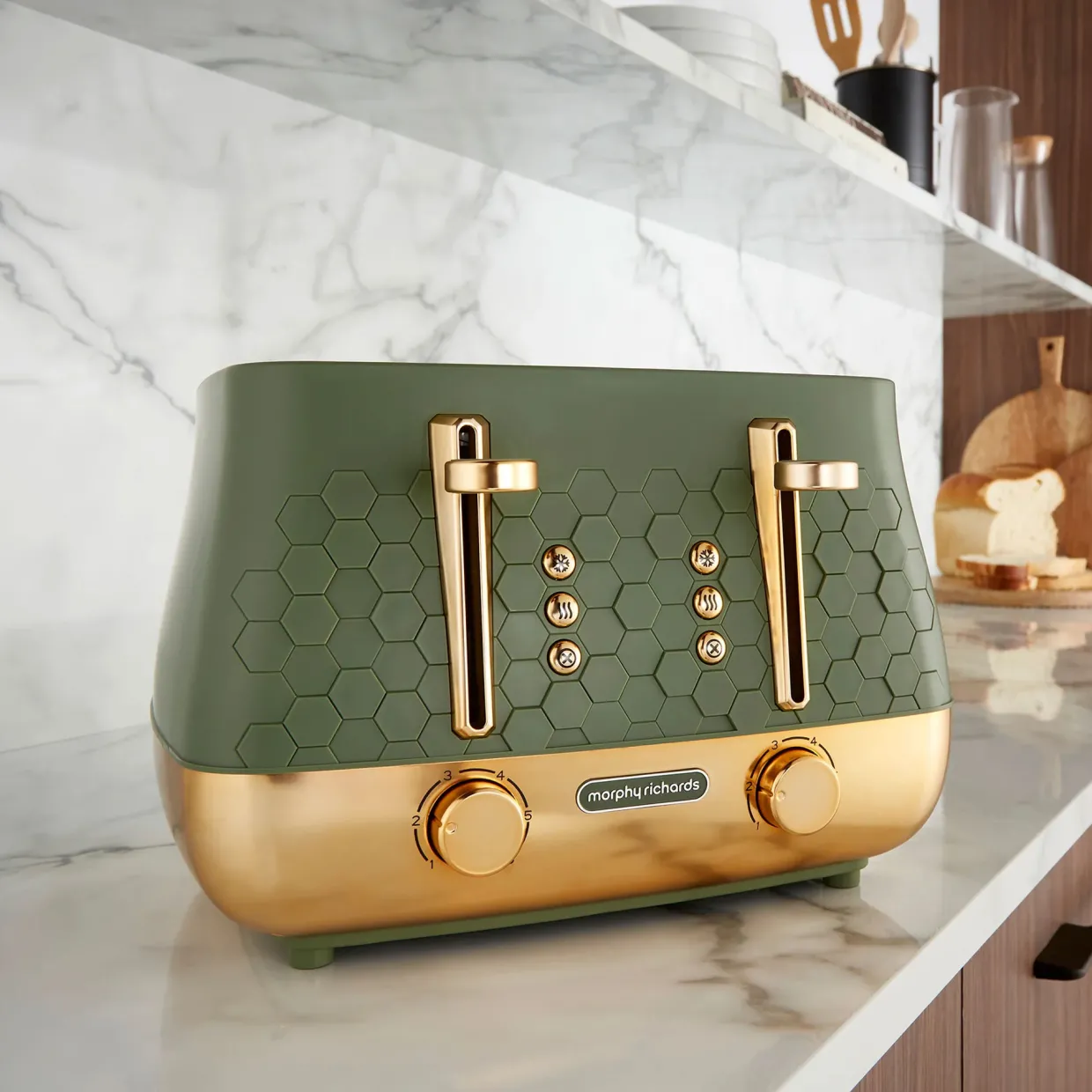 Cassini 4-Slice Toaster Olivine