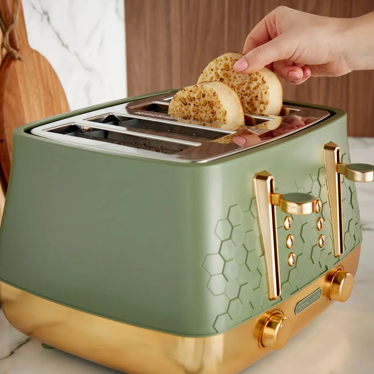 Cassini 4-Slice Toaster Olivine
