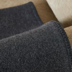 Charcoal Blanket Stitch Throw