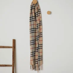 Check Lambswool Scarf
