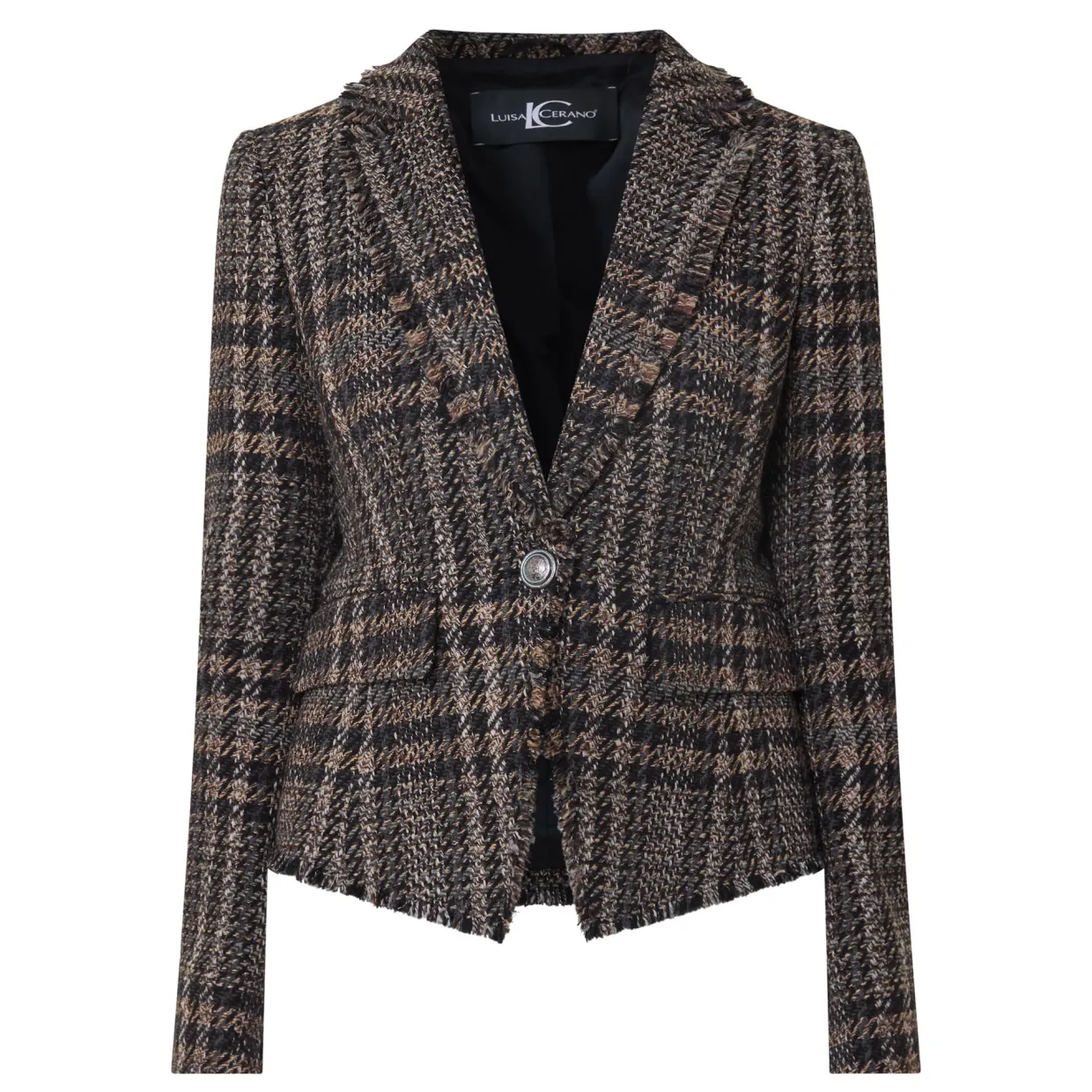 Check Single-Breasted Blazer