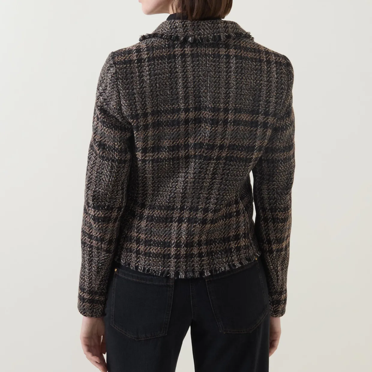 Check Single-Breasted Blazer