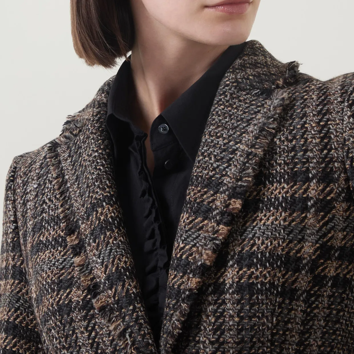 Check Single-Breasted Blazer