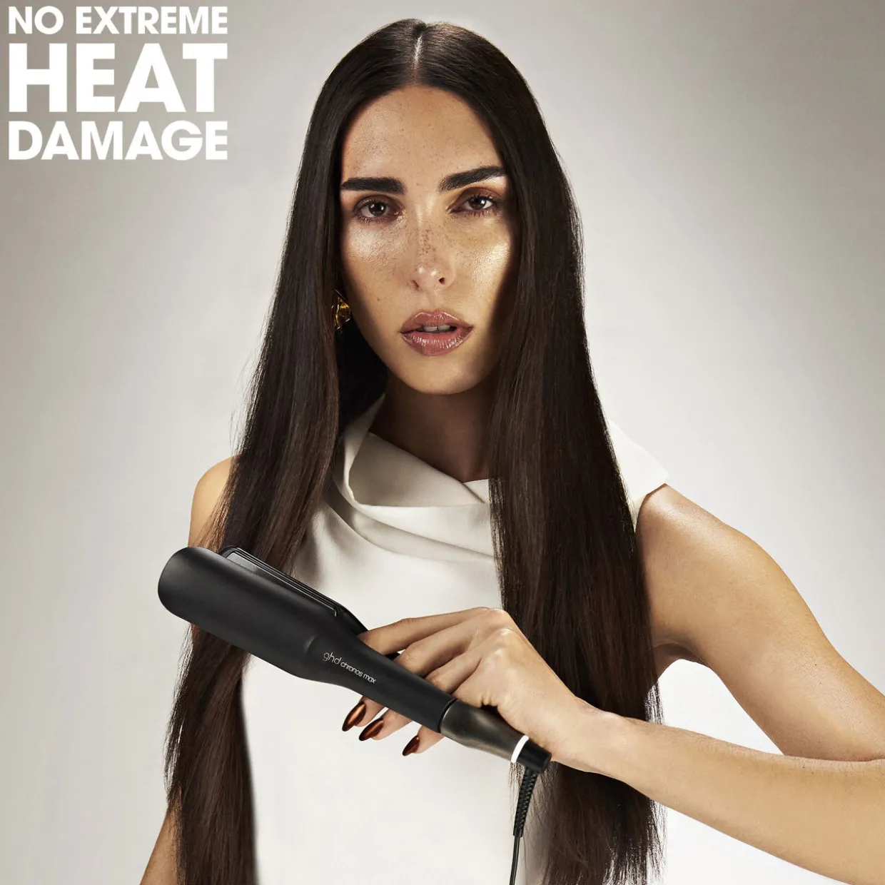 Chronos Max - Wide Plate Hair Straightener - Black