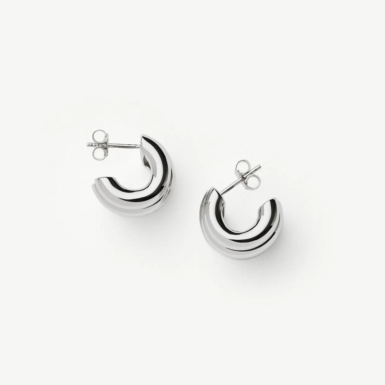 Chubby Triple Small Hoop Earrings