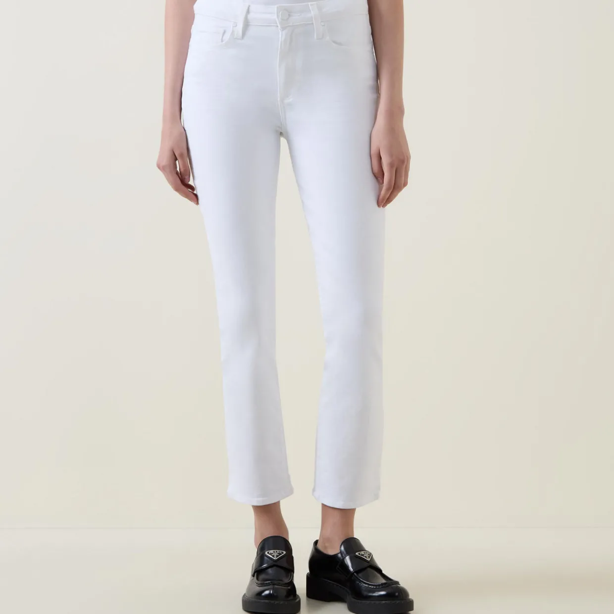 Cindy Mid-Rise Cropped Straight Leg Jeans