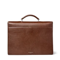City Grained Leather Briefcase
