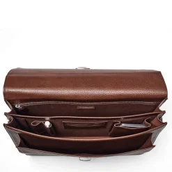 City Grained Leather Briefcase