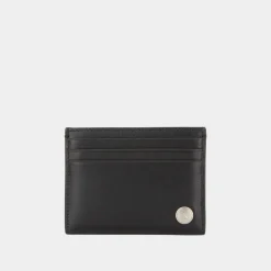 CK Logo Leather Cardholder