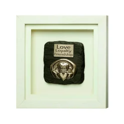 Claddagh Framed Bronze Plaque
