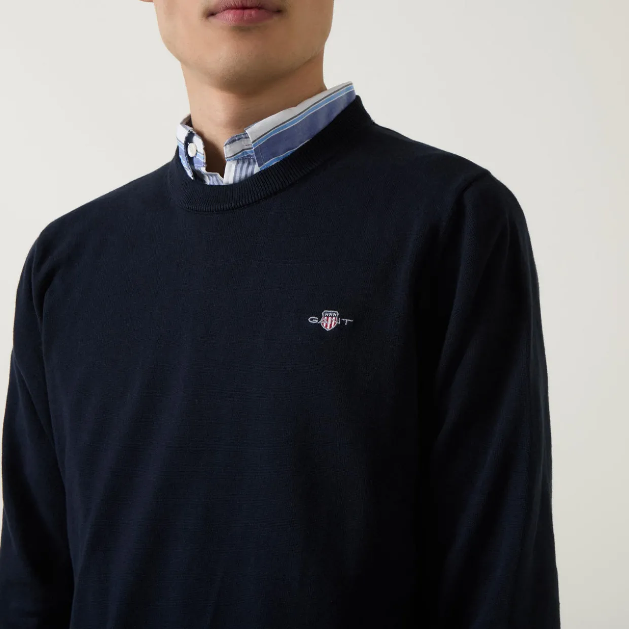 Classic Cotton Crew Neck Sweater