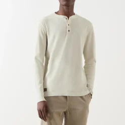Classic Vintage Logo Henley Top