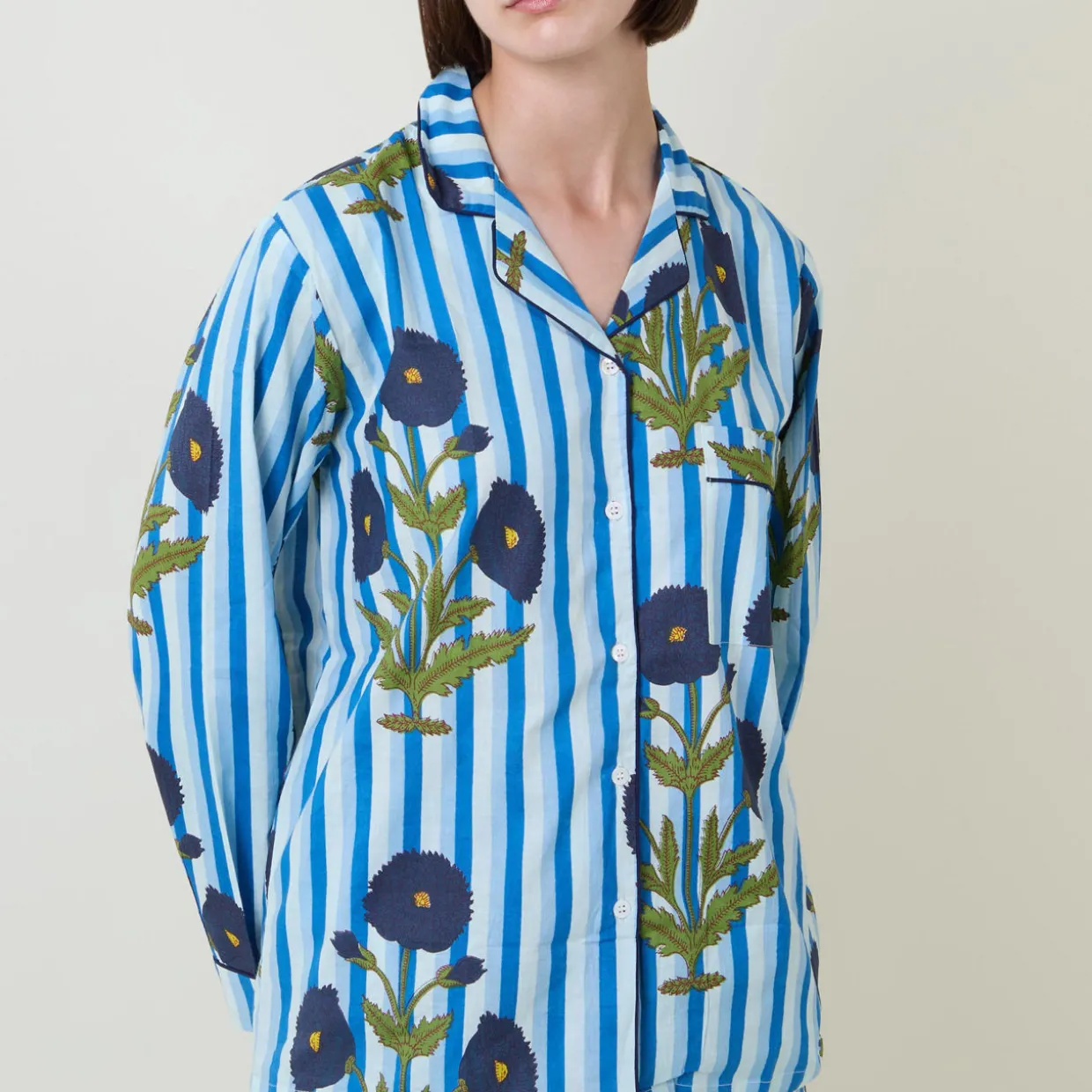 Claudia Floral Stripe Pyjama Set