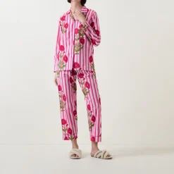 Claudia Floral Stripe Pyjama Set