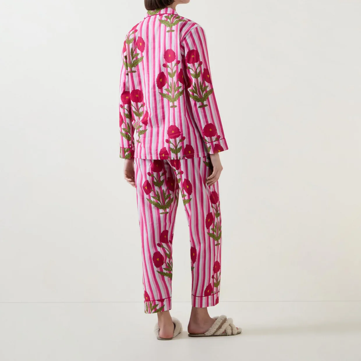 Claudia Floral Stripe Pyjama Set