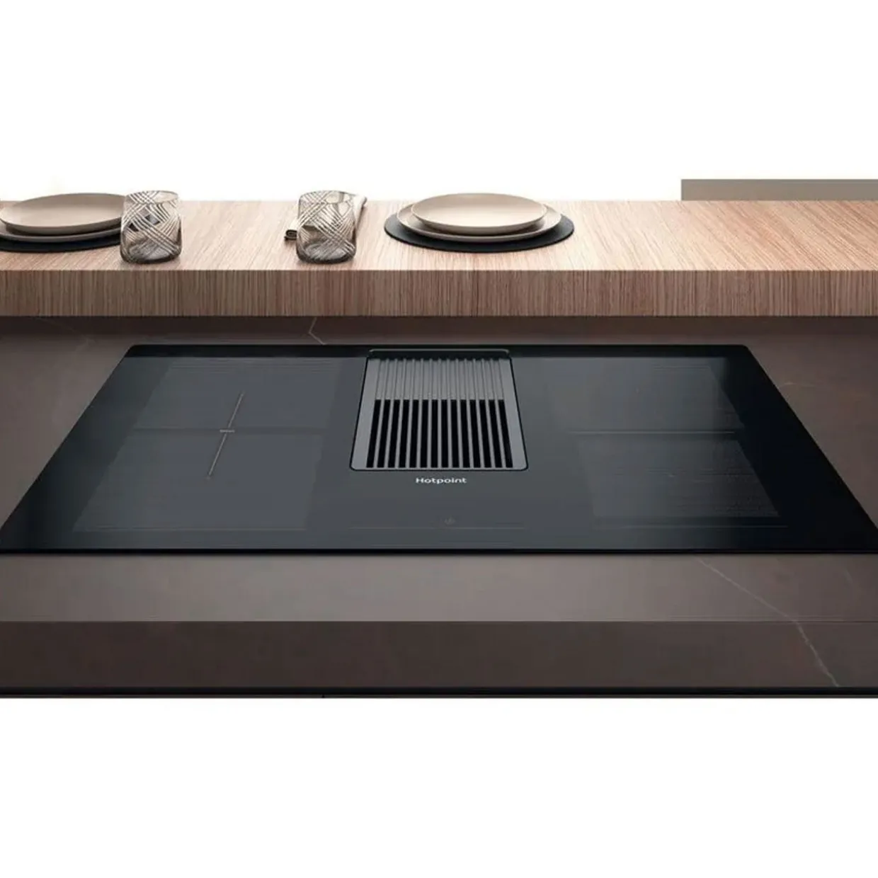 83cm Induction with Integrated Extractor and Ceramic Filter Included