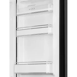 60cm 50s Style Right Hand Hinge Fridge Freezer Black