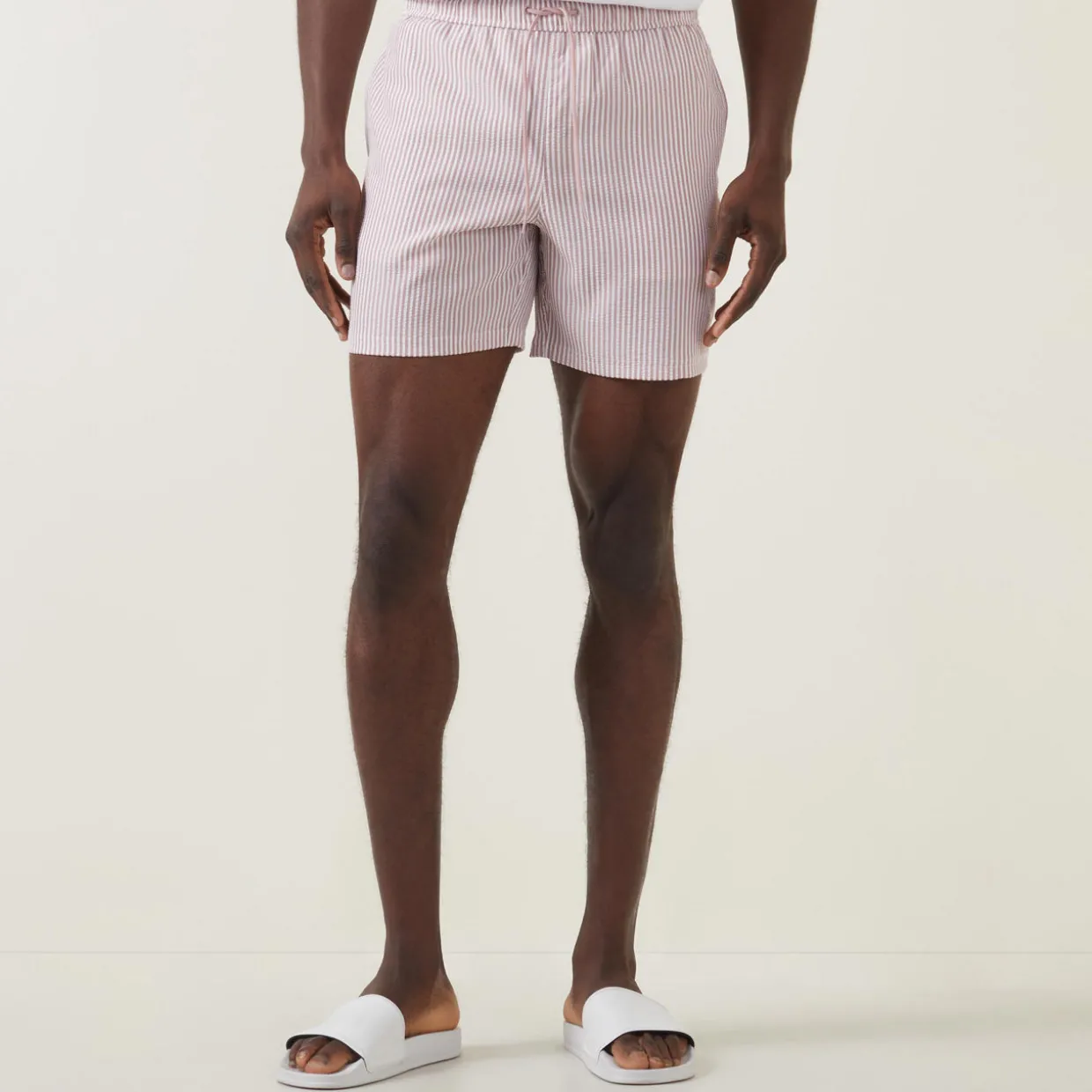 Colbert Striped Seersucker Swim Shorts