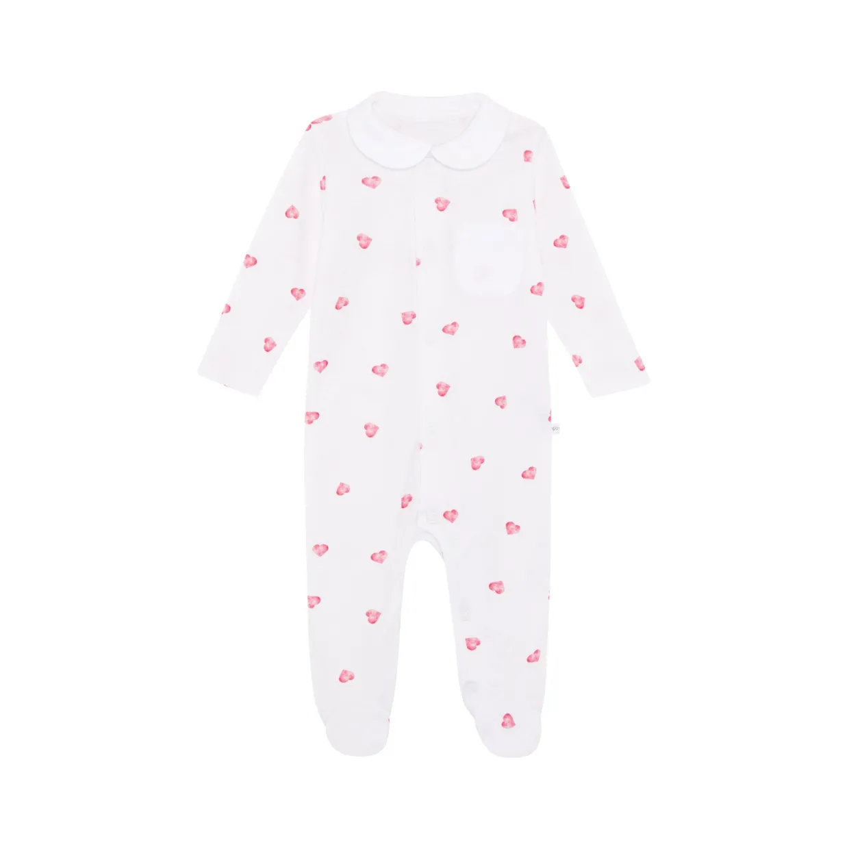 Collared Heart Sleepsuit