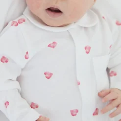 Collared Heart Sleepsuit