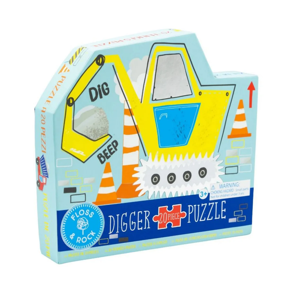 Construction Digger 20 Piece Jigsaw Puzzle