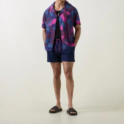 Contrast Drawstring Swim Shorts
