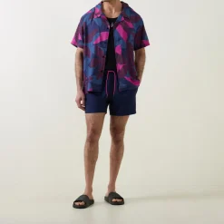 Contrast Drawstring Swim Shorts