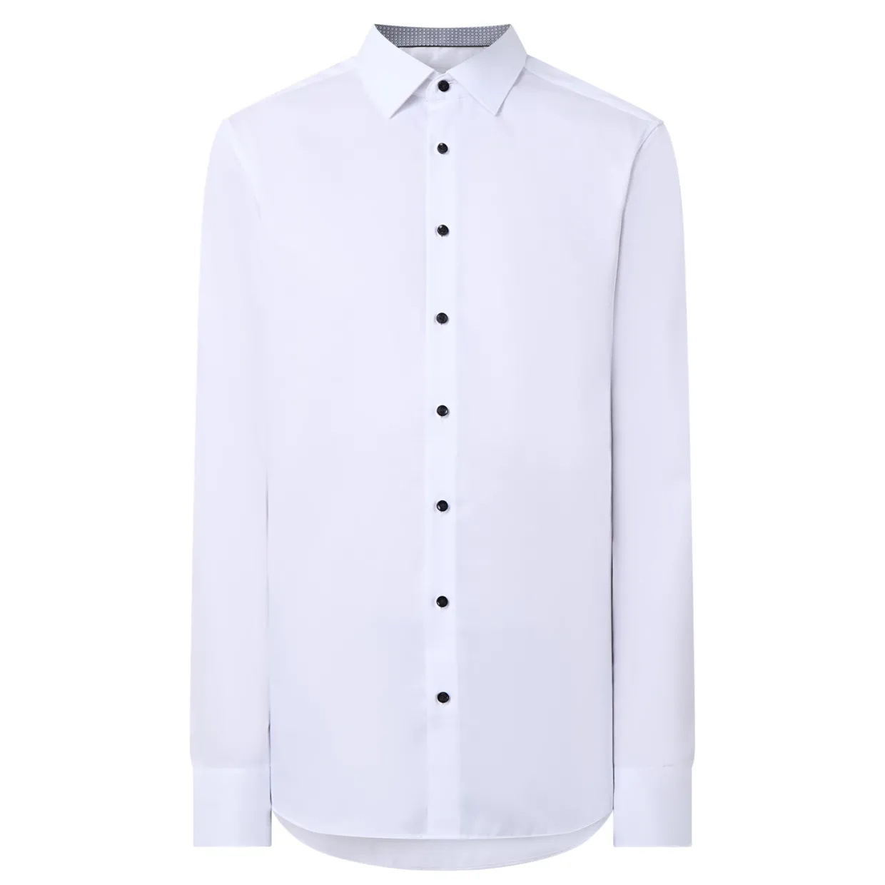 Contrast Trim Single Cuff Shirt